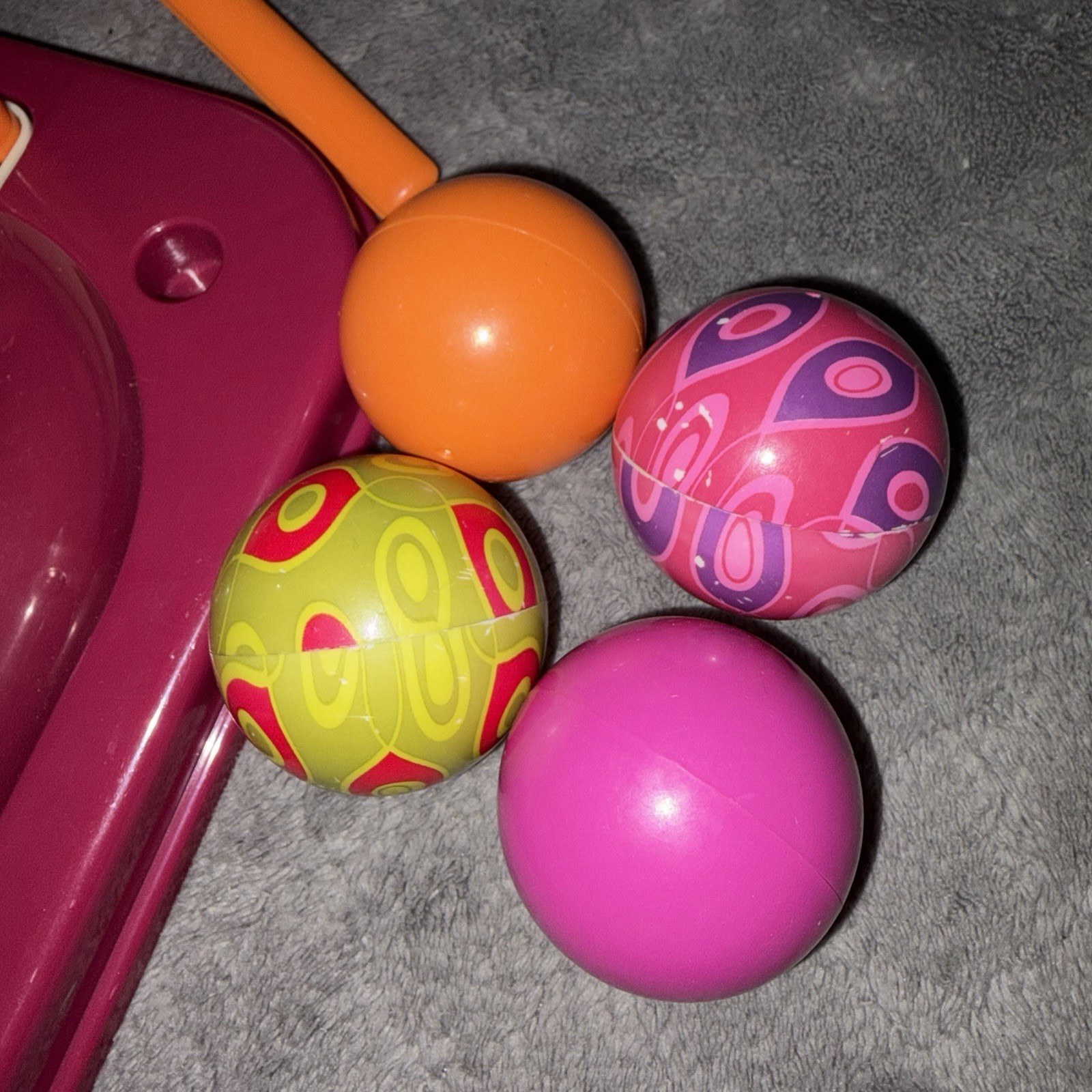 B Toys Pound-A-Ball Toy Whacky Ball 4 Balls Hammer Tray Interactive Target