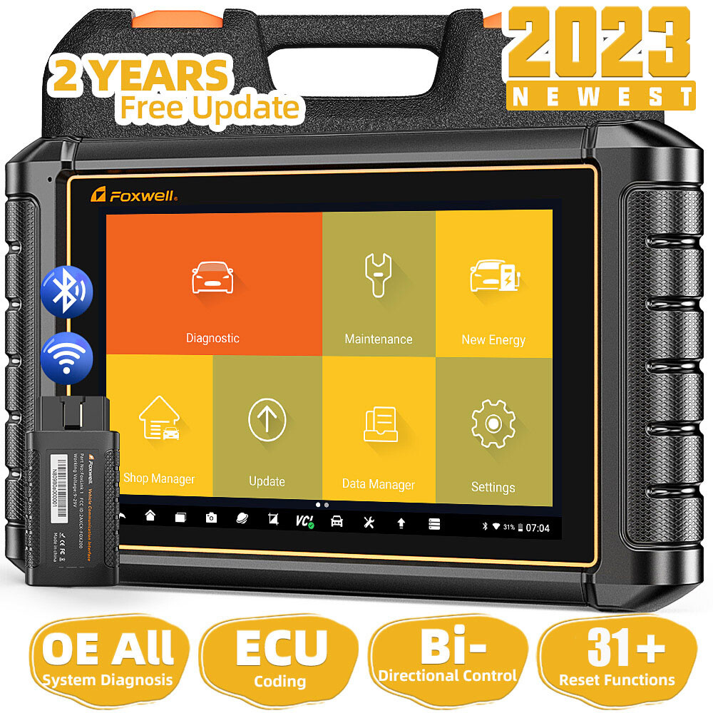 FOXWELL NT909 PRO OBD2 Scanner Diagnostic Bi-directional Scan Tool ECU Coding