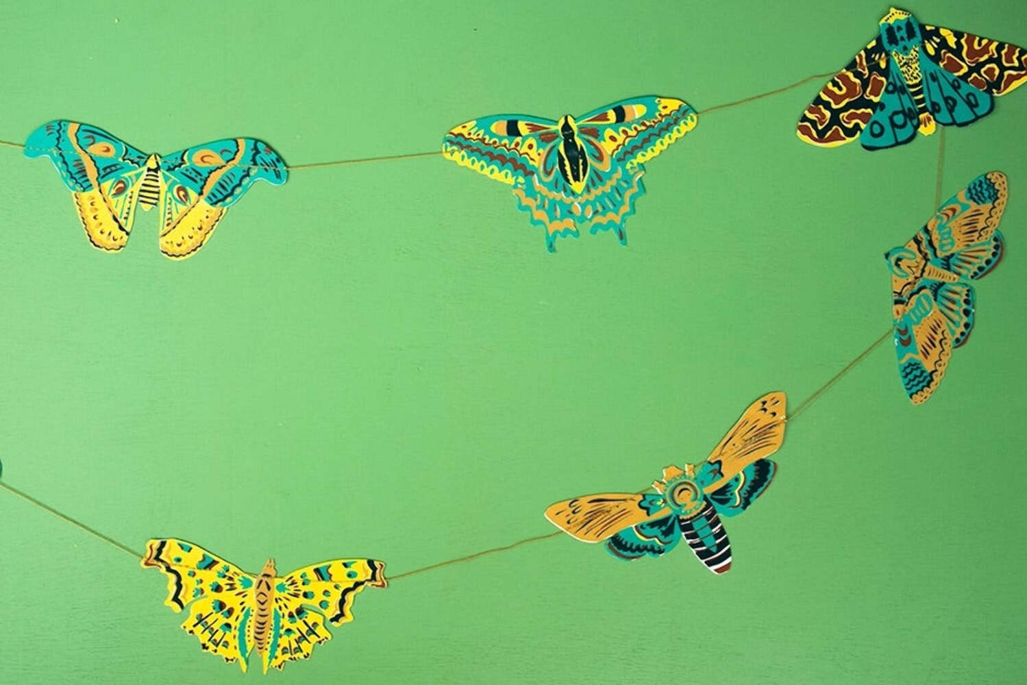 Hand-Sewn Moths Paper Garland | East End Press