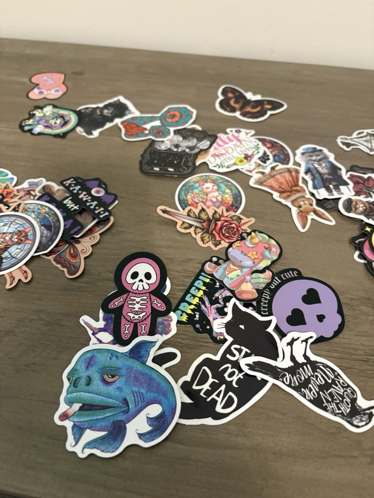 Lot Of 60 Tarot Cards & 100 Stickers Junk Journal Collage Ephemera Fantasy Cats