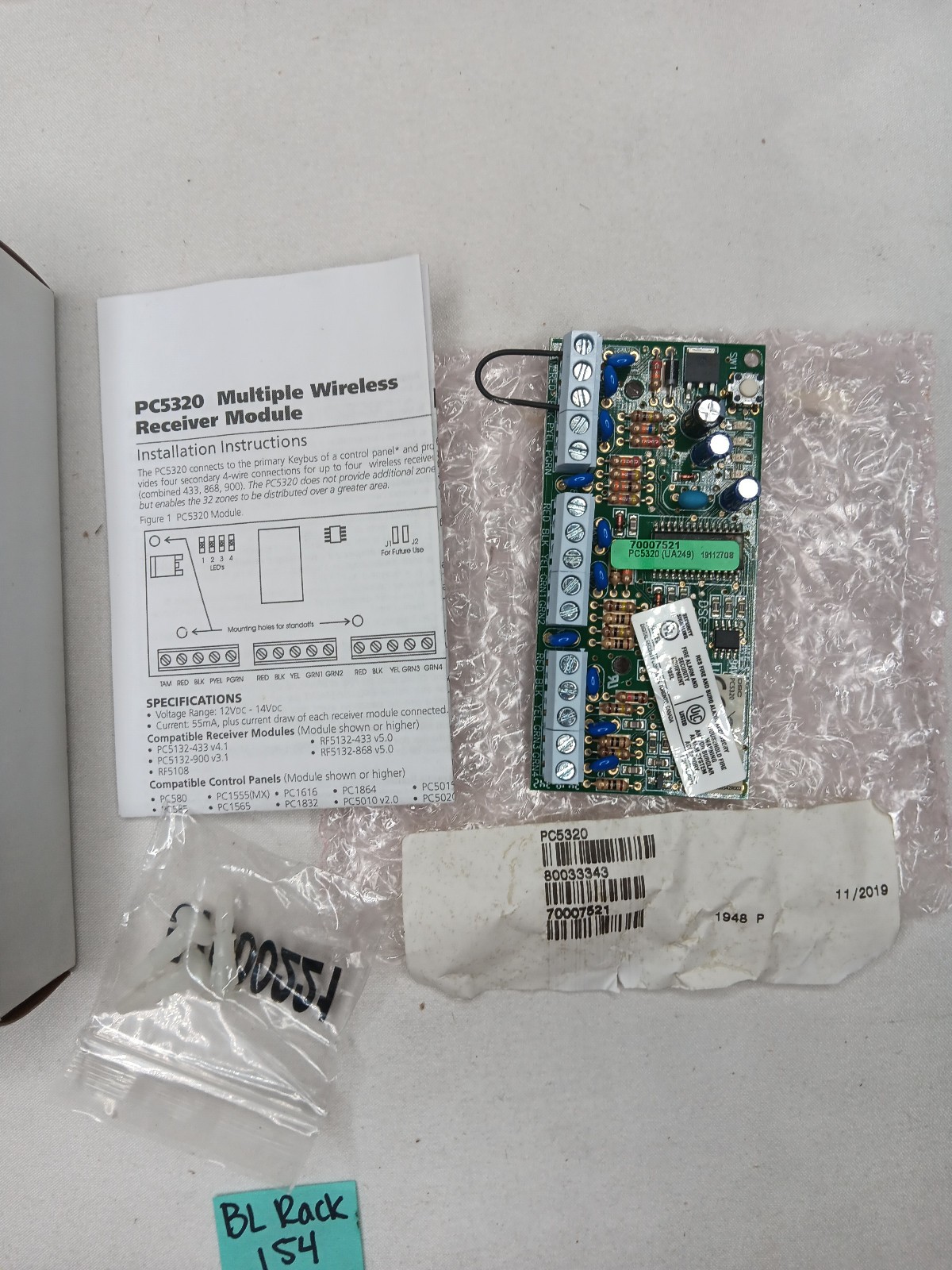 DSC PC5320 PowerSeries Multiple Wireless Receiver Module