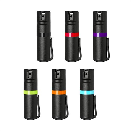 POM Pepper Spray Flip Top Clip – Maximum Strength OC Spray (Up to 12 Ft.)