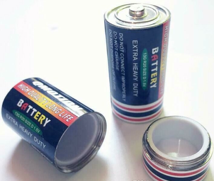 (3) Secret Safe Diversion Fake C Battery Hidden Safe Pill Stash Case Holder