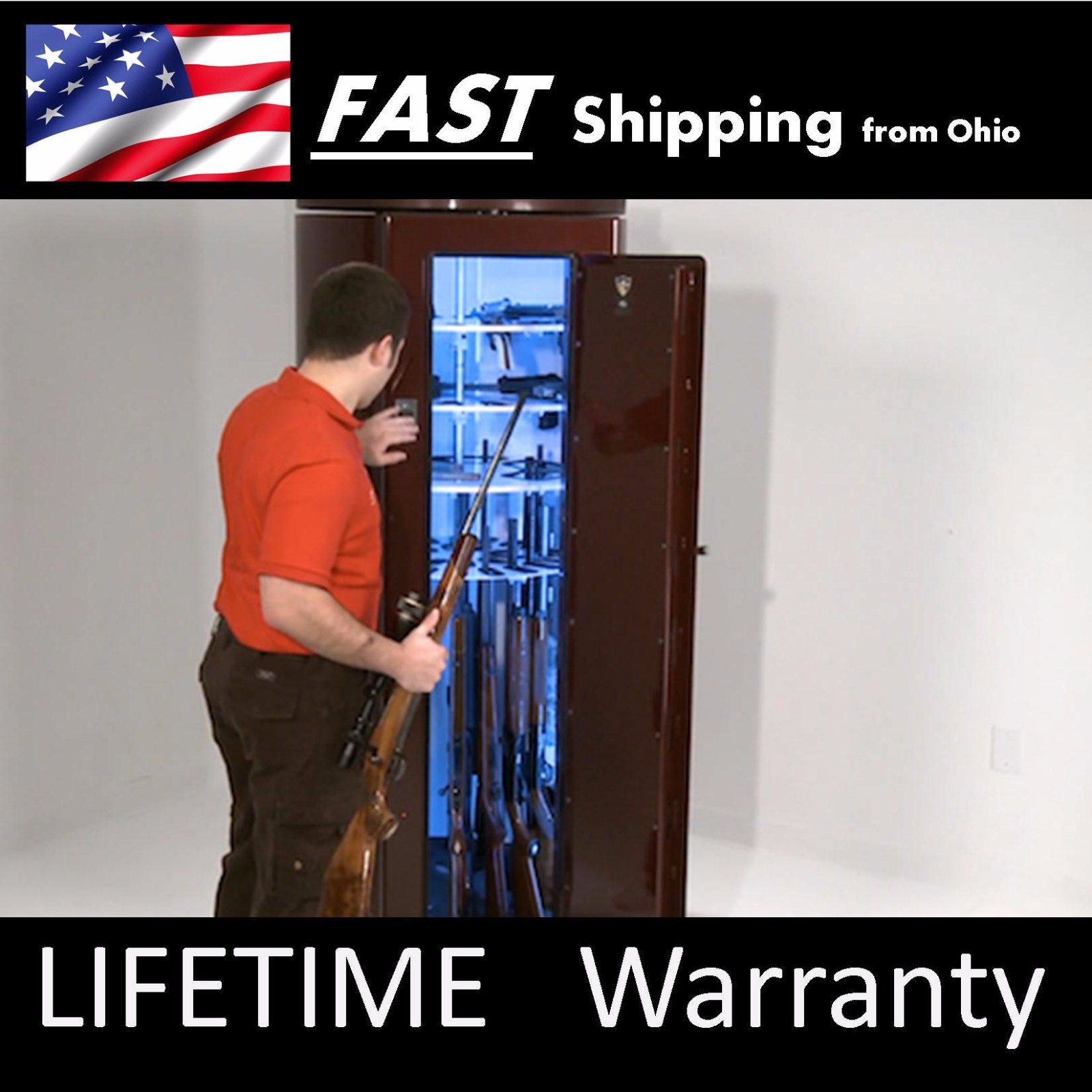 Digital Gun & Ammo Safe LED Light KIT – Premium Quality – Warranty FS