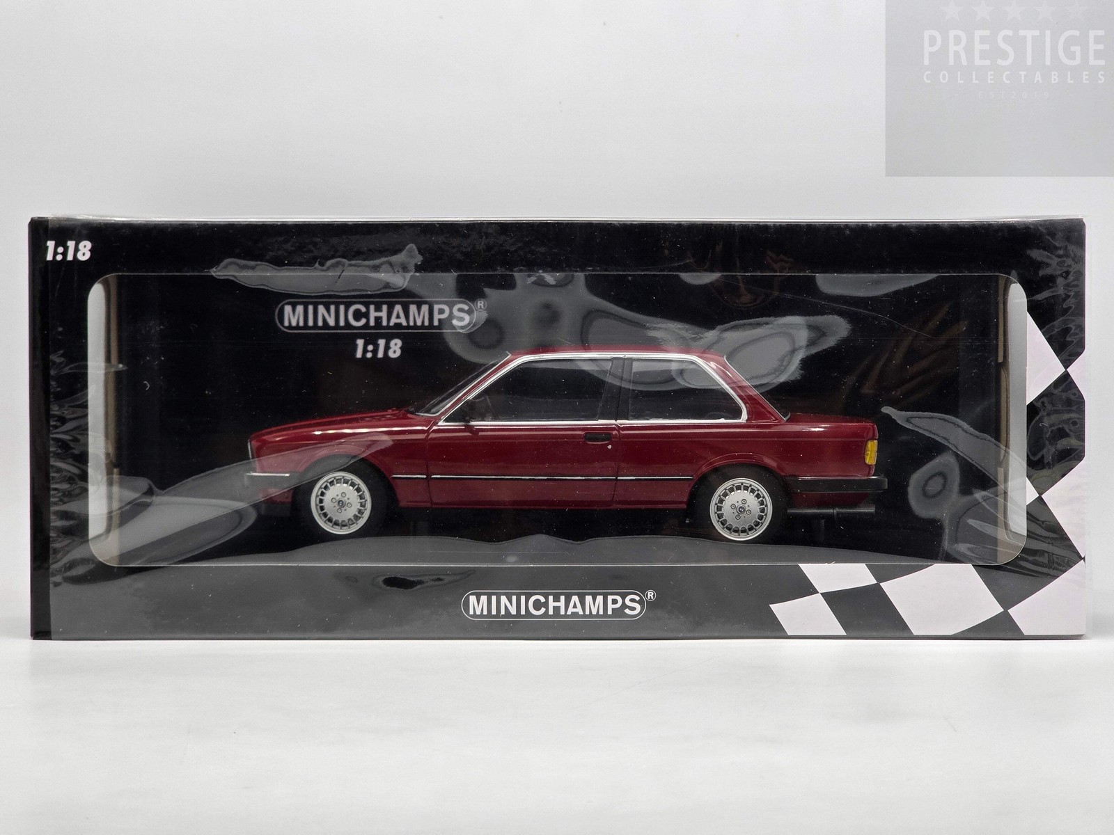 Minichamps 1982 BMW E30 323i Coupe Carmine Red 1:18 – New