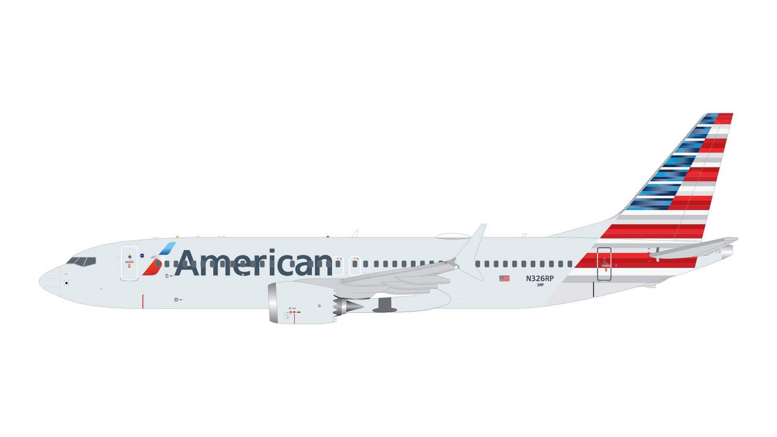 American Airlines 737 MAX 8 N326RP Gemini Jets 1:400