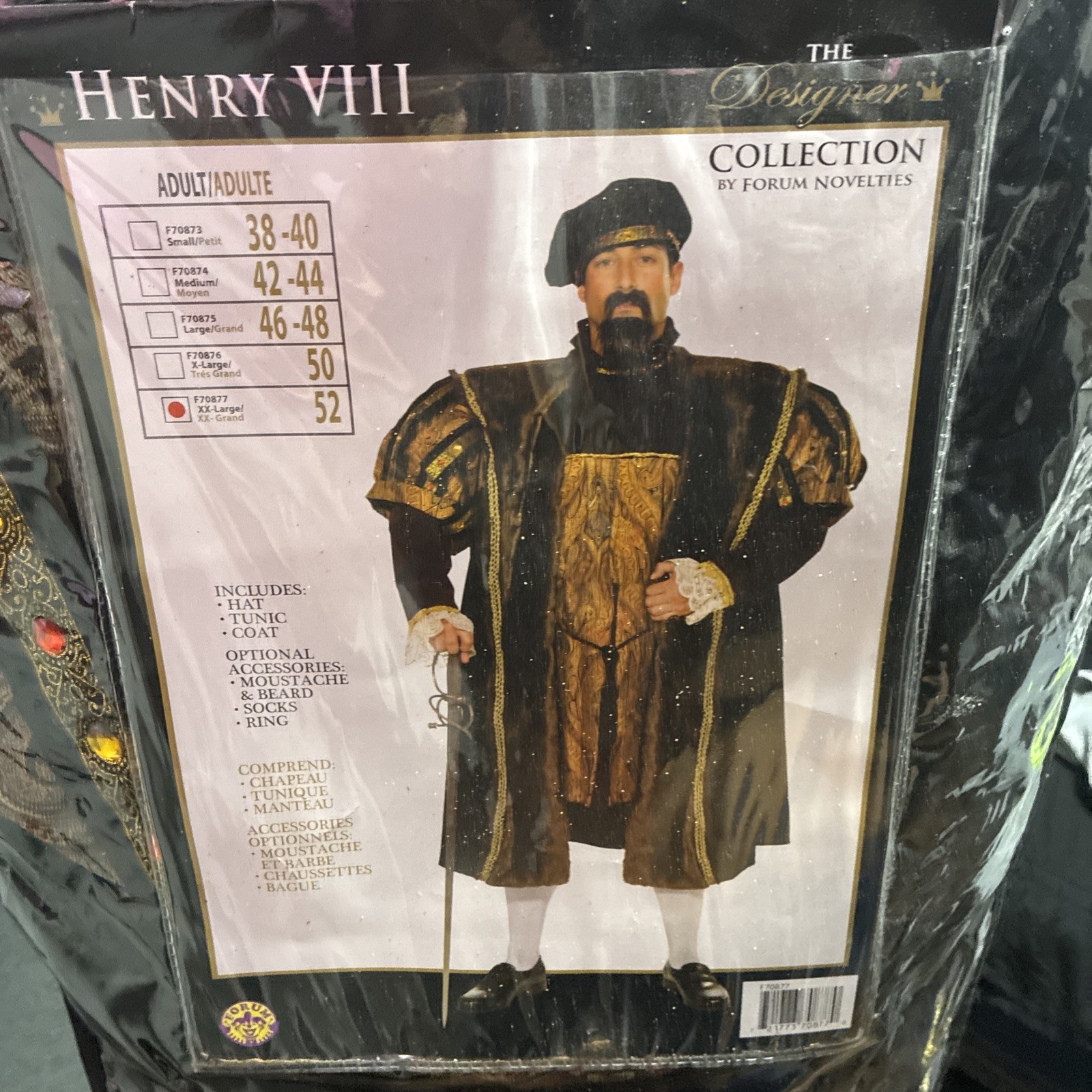King Henry The VIII Deluxe Designer Collection Men’s Costume Xx -Large
