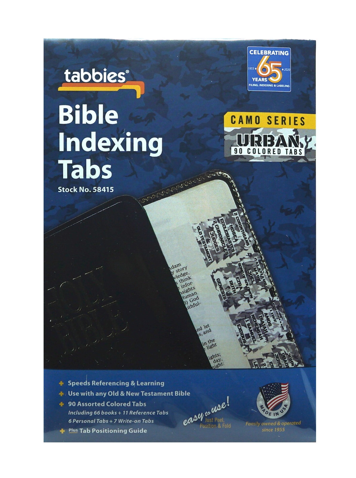 Tabbies Bible Indexing Tabs Camo Series URBAN NEW 90 Tabs