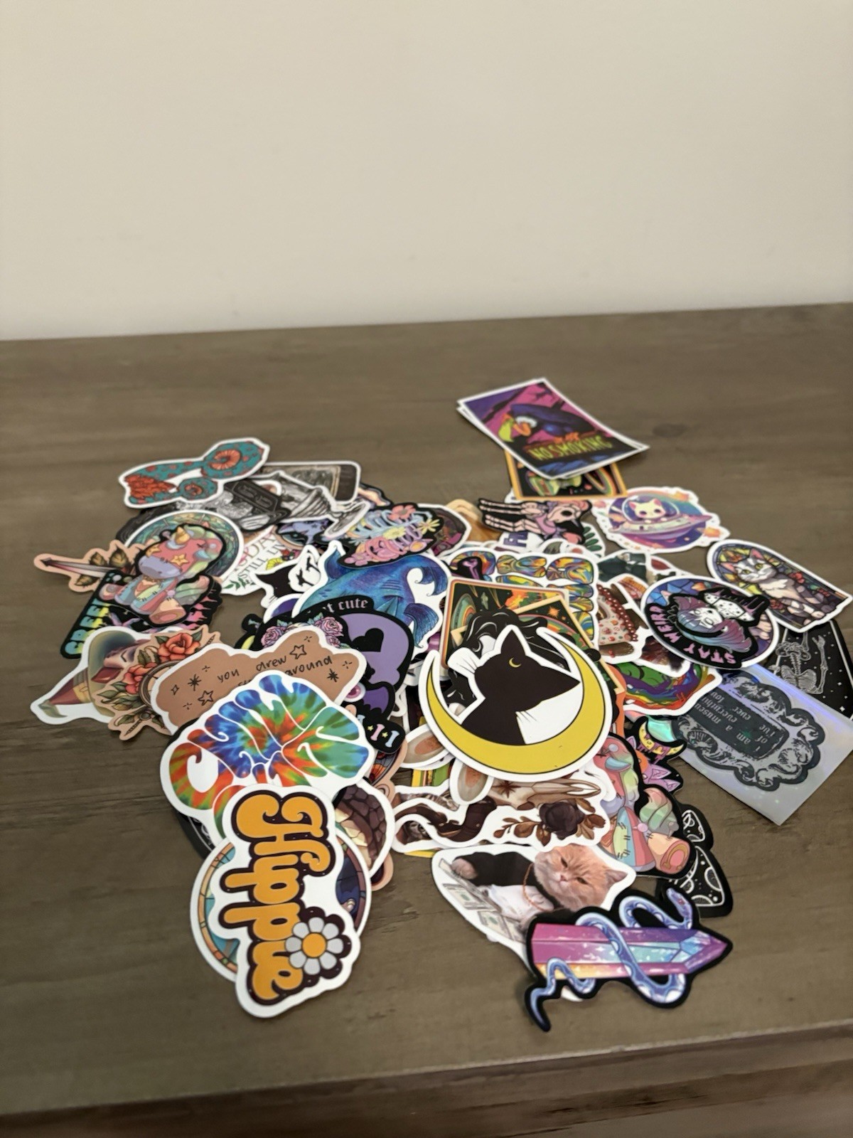 Lot Of 60 Tarot Cards & 100 Stickers Junk Journal Collage Ephemera Fantasy Cats
