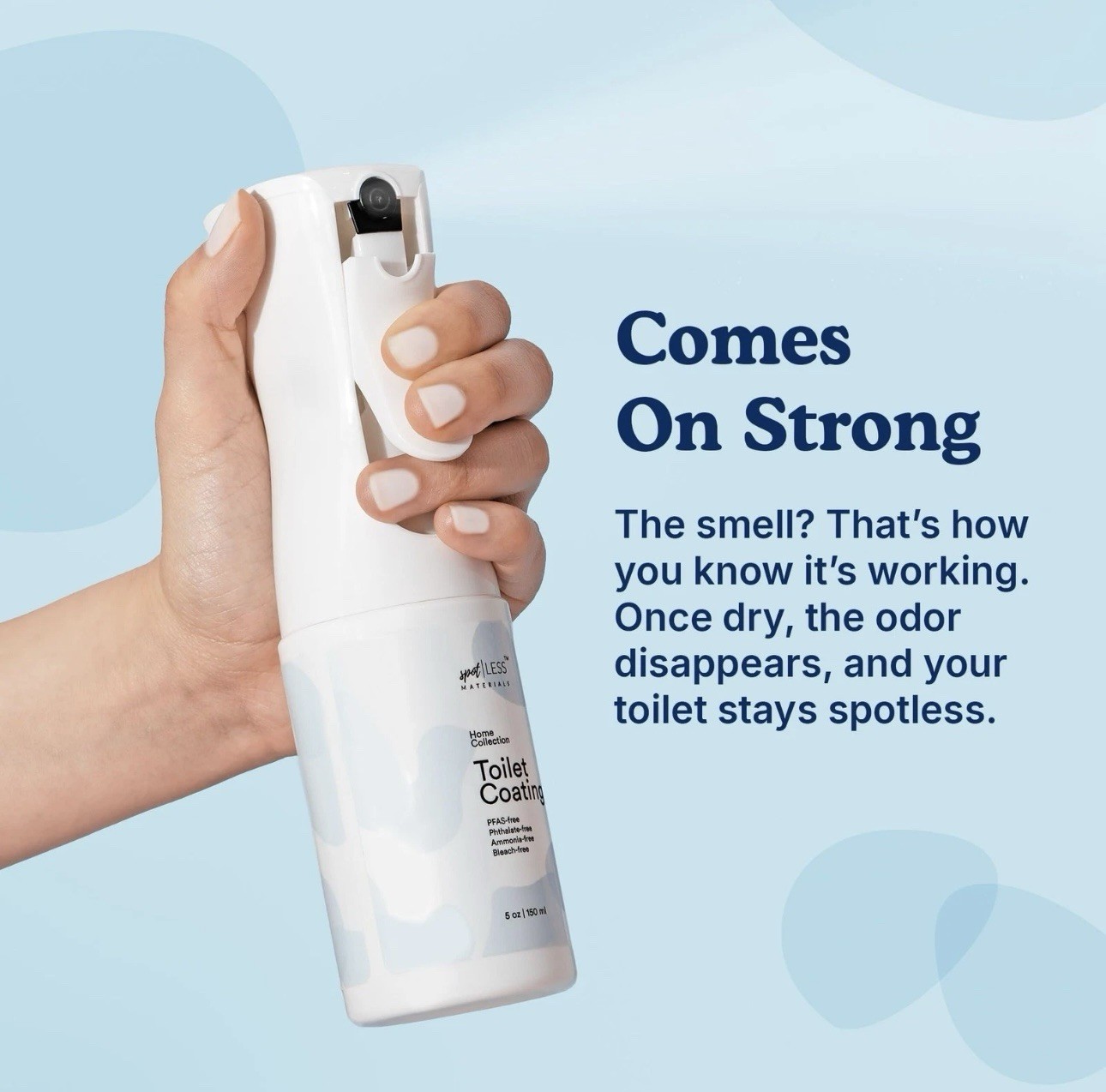 Spot / Less Materials Toilet Ceramic Coating Spray Hydrophobic Shield Polish 5oz