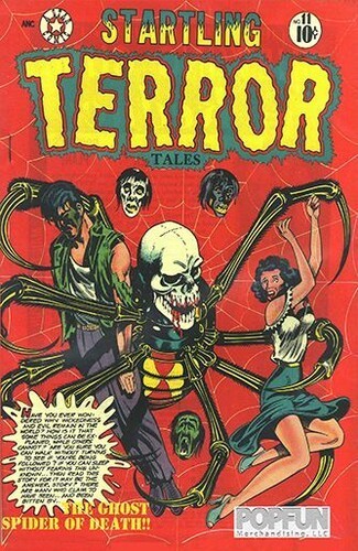 Pre-Code Horror Comic Book Cover – Startling Terror (17×12) Metal Sign [New ]
