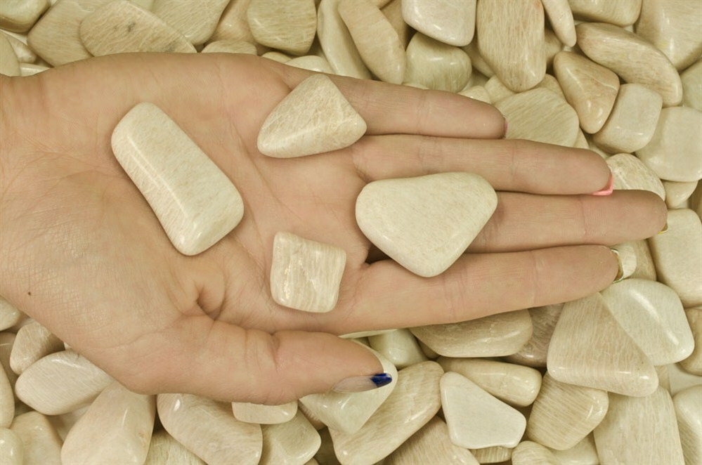 1/2 Pound Tumbled Feldspar – A Grade – Wire Wrapping, Reiki, Crystal Healing