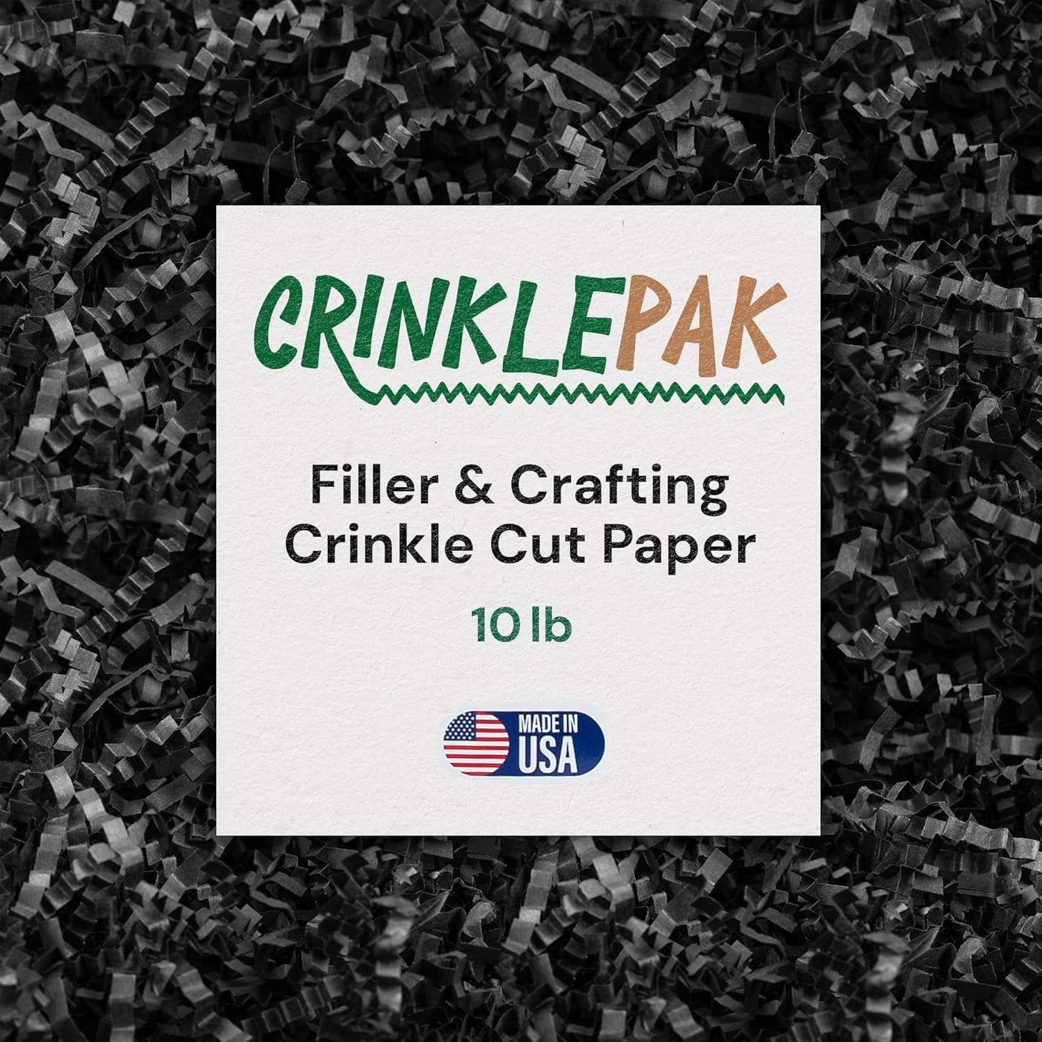 10LB Black Crinkle Paper