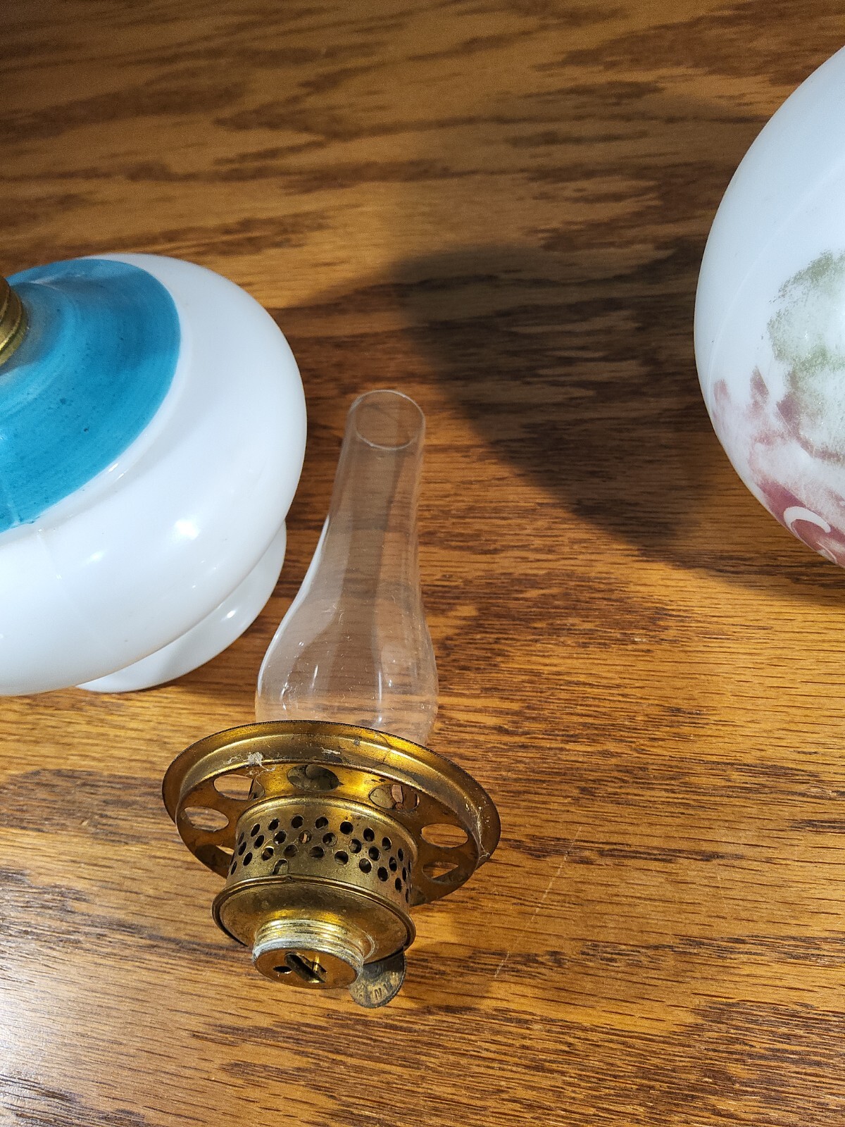 ATQ GWTW Miniature Milk Glass Prayer Oil Lamp Shade Smith 1 Fig 323 Angel Child