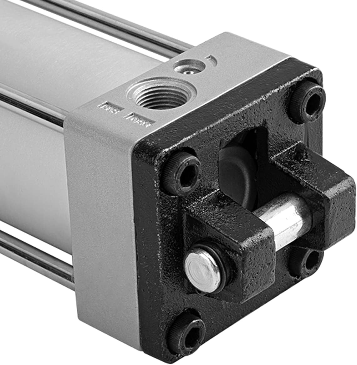 Baomain Pneumatic Air Cylinder SC 63 x 300 PT 3/8, Bore: 2-1/2 Silver