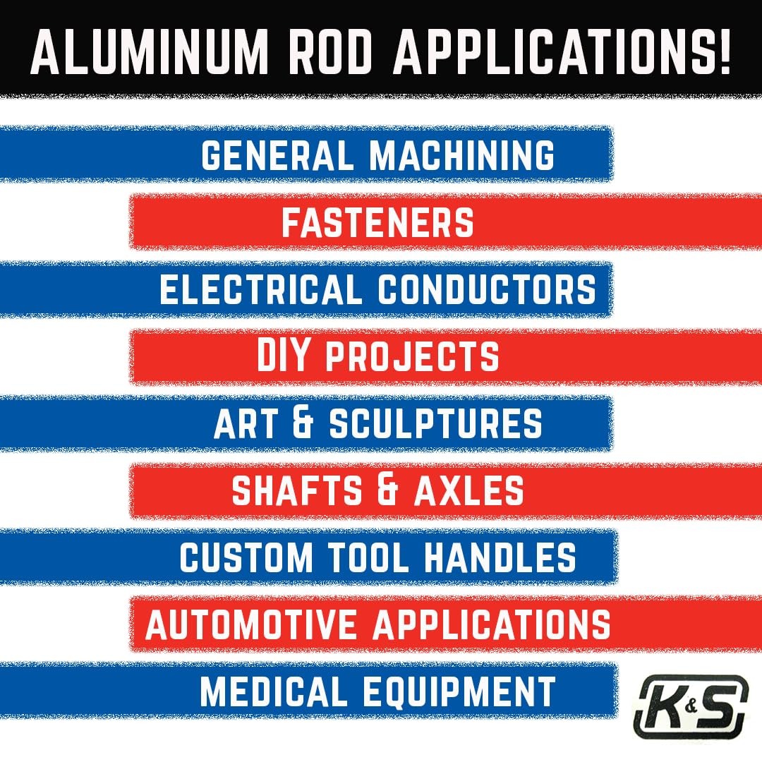 5/16 Solid Alum Rod 1Pc ACC NEW