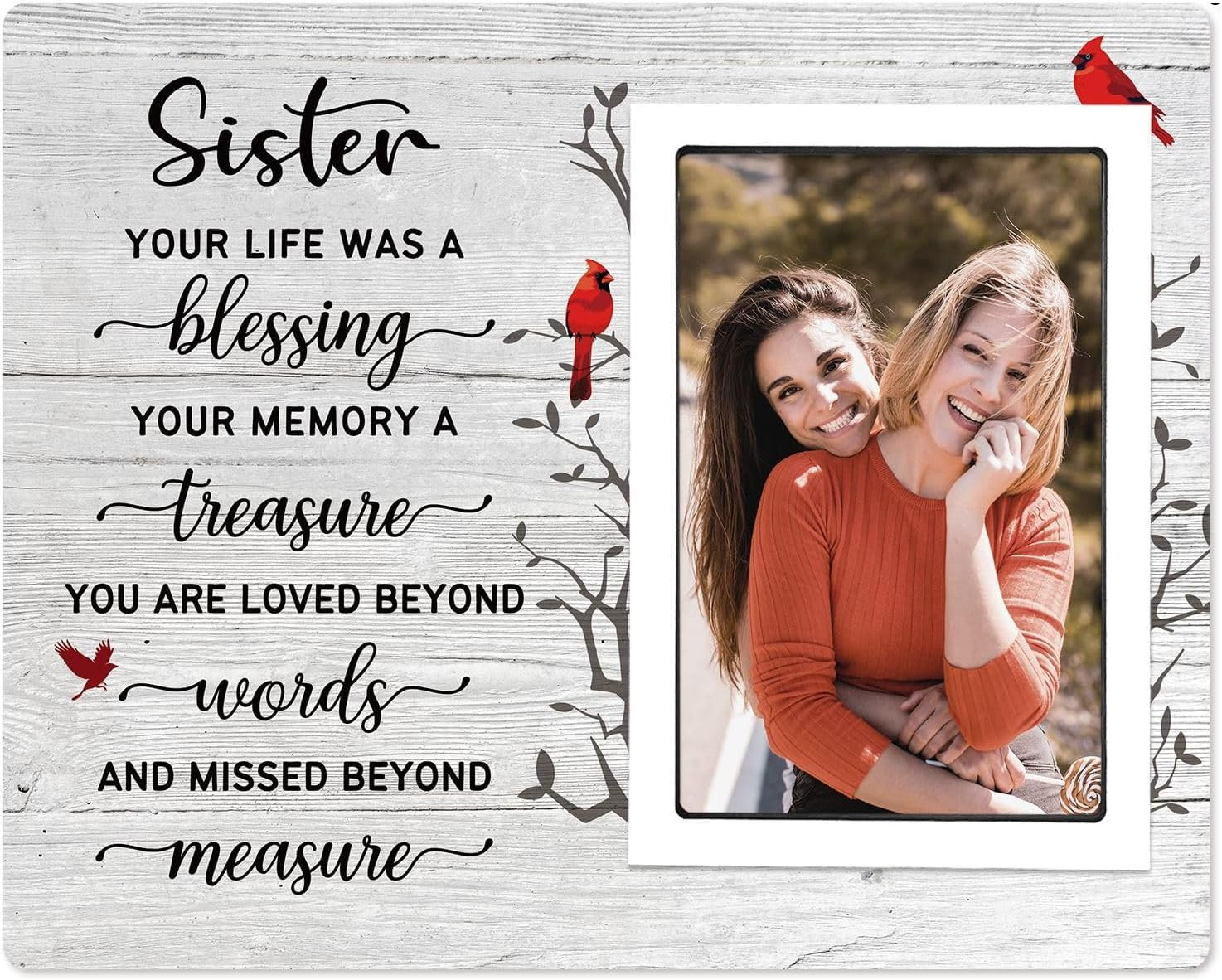 Memorial Gifts for Loss of Sister- Memorial Picture Frames – Sympathy Gifts