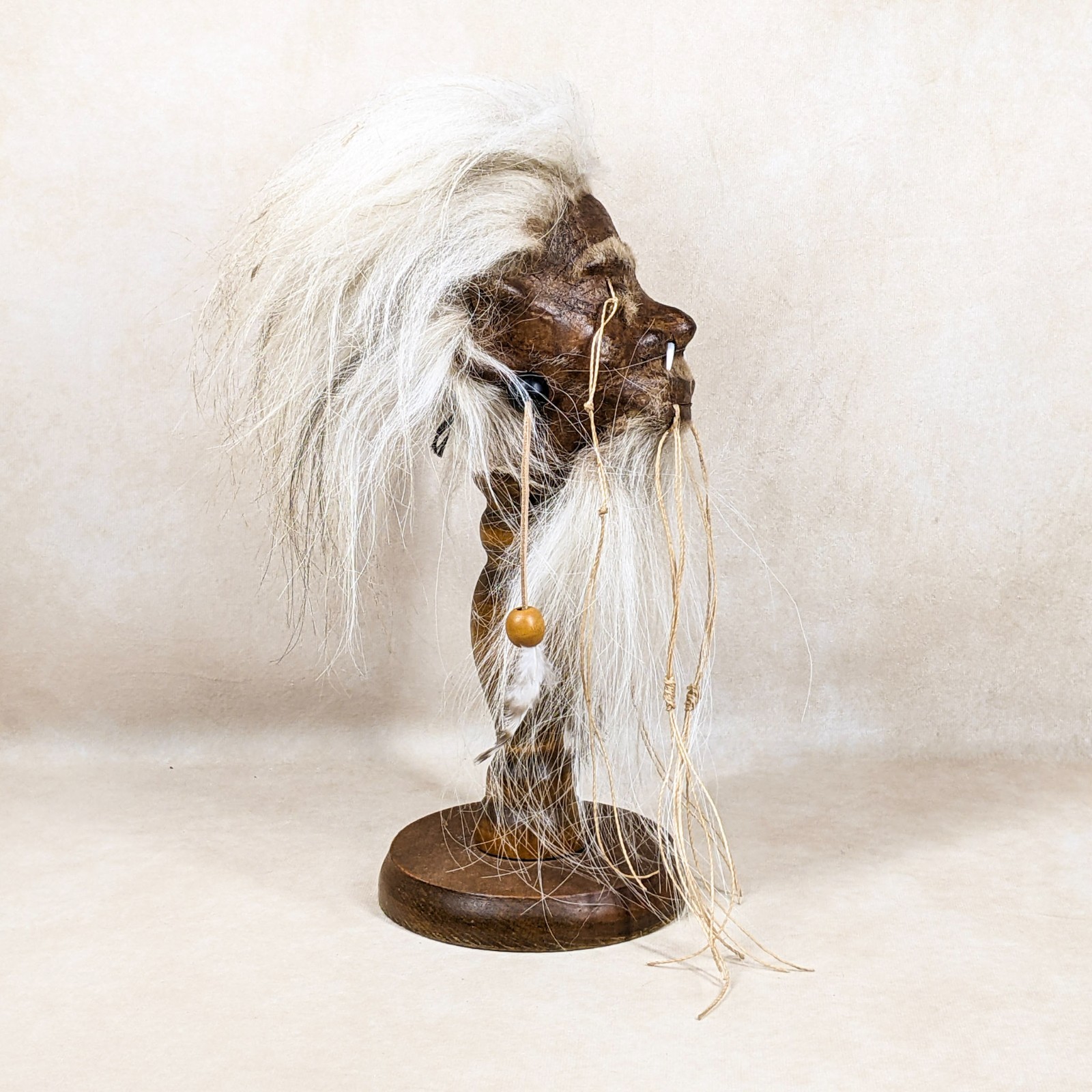 Shrunken Head reproduction Tsantsa by Local Tribesmen Oddities curiosities gif