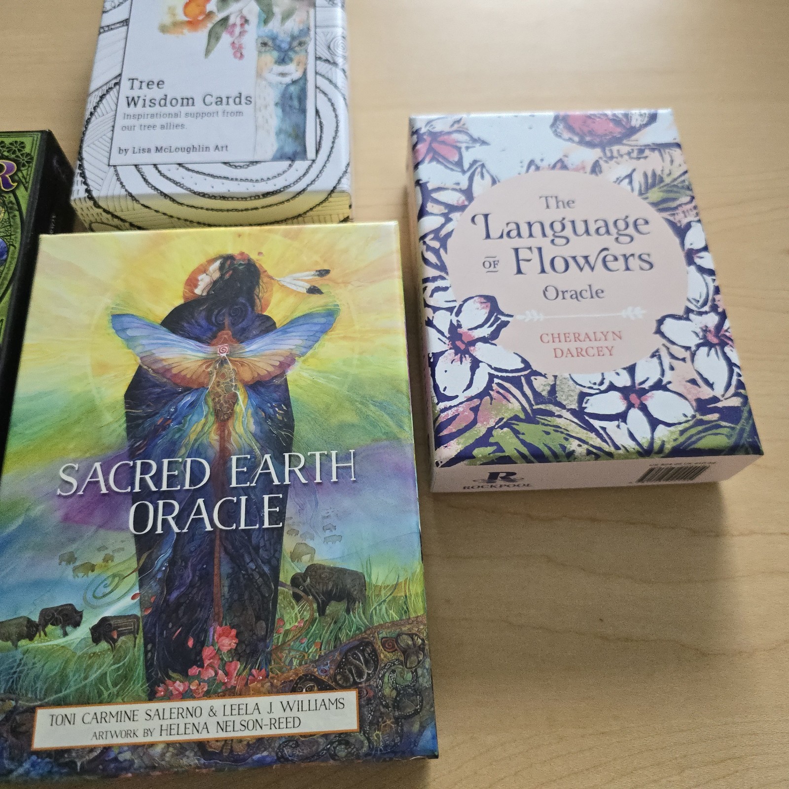 Oracle Card Lot Of 4 Tree Wisdom Cards Language Of Flowers Magic Sacred Earth