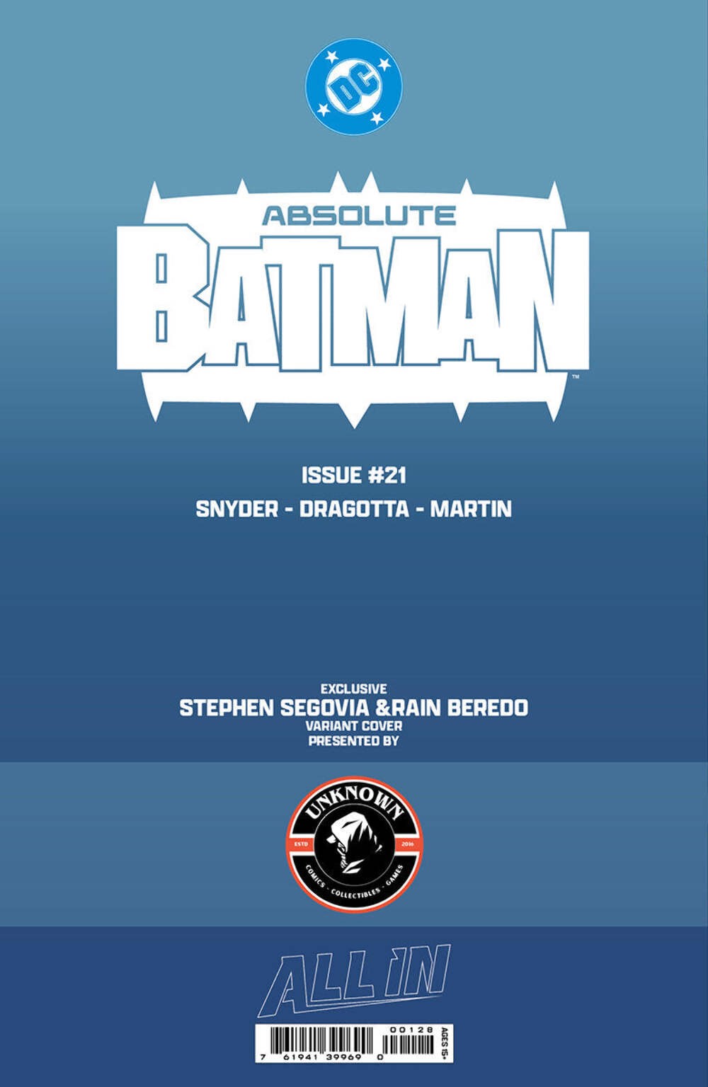 [FOIL] ABSOLUTE BATMAN #21 STEPHEN SEGOVIA EXCLUSIVE VIRGIN VAR (06/17/2026)