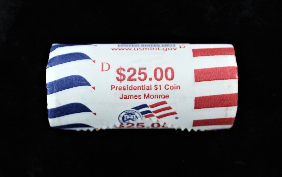 Presidential Dollar: JAMES MONROE (5th President) “D” MINT ROLL