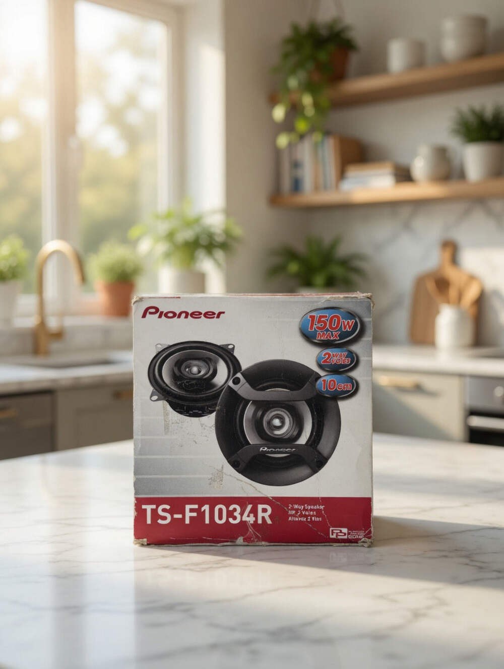 Pioneer TS-F1034R 4 inches (10cm) 2-Way Coaxial Car Speakers – PAIR