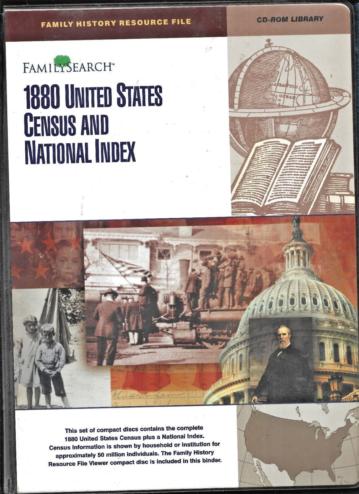 1880 United States Census and National Index History Resource File-Compact Disc