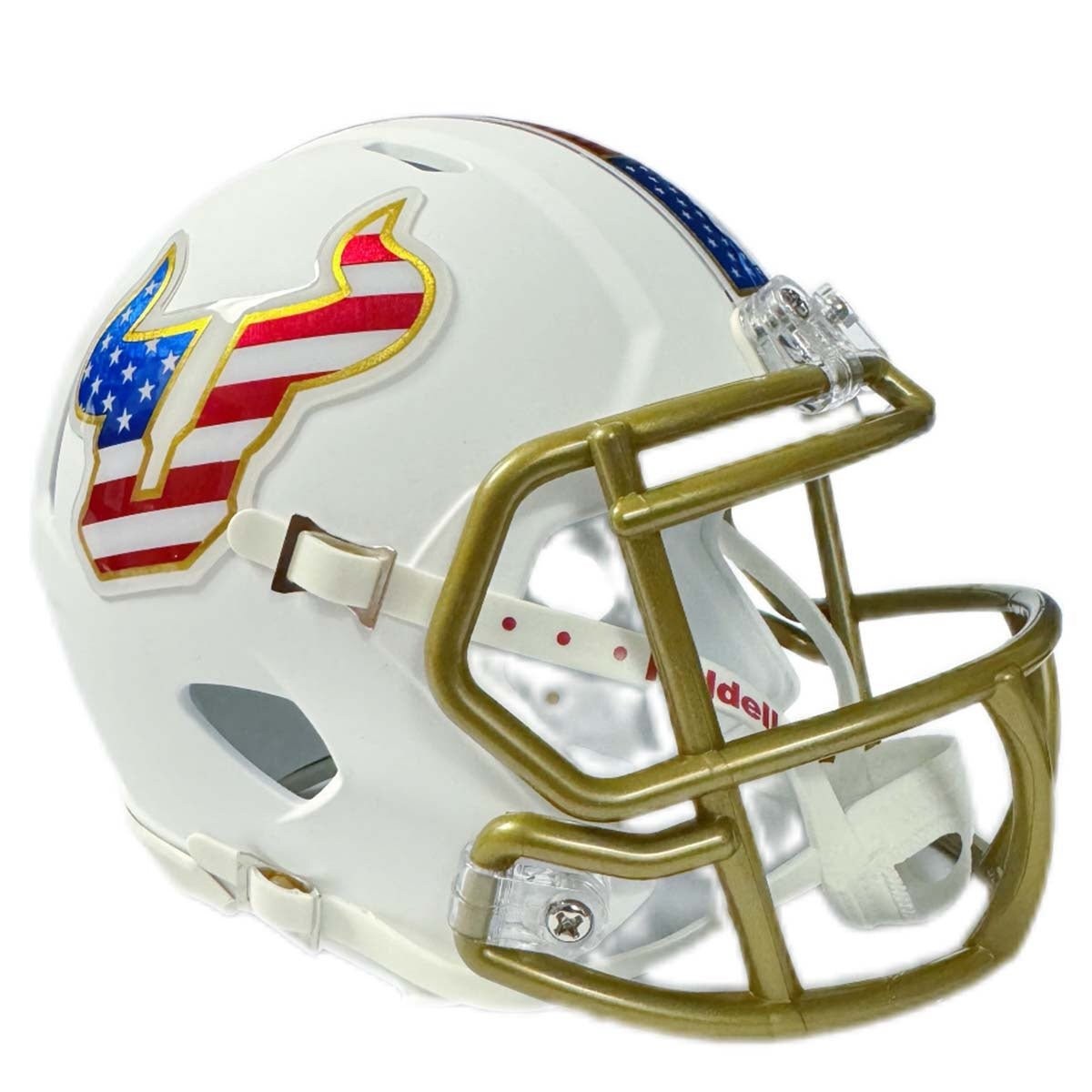 South Florida Bulls Stars & Stripes Riddell NCAA Speed Mini Helmet