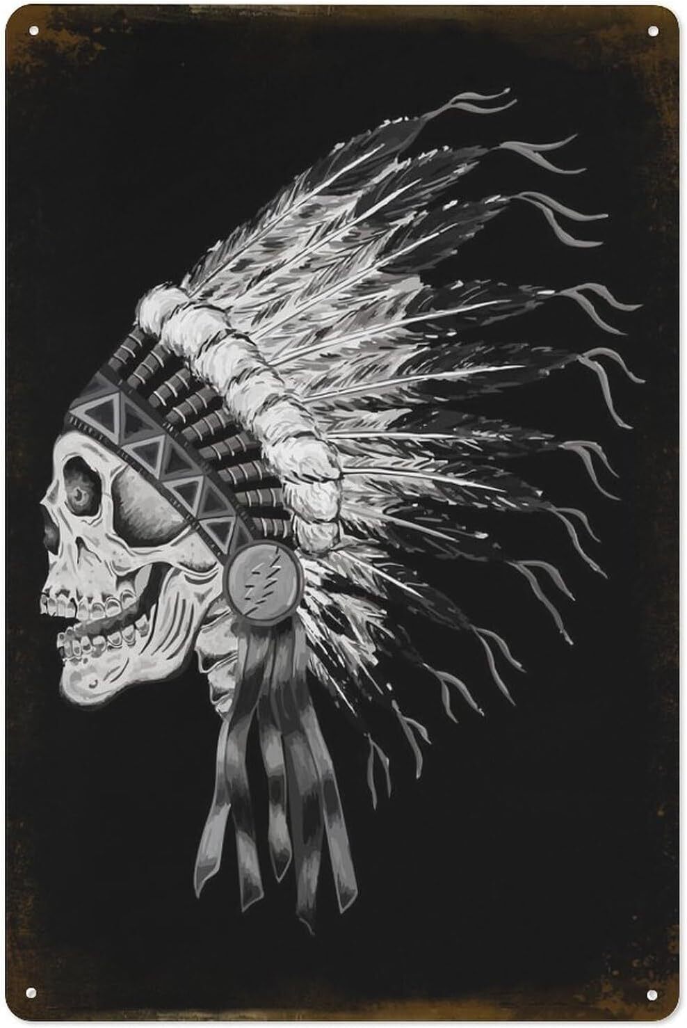 Rock The Grateful Dead Metal Tin Sign Poster Painting Wall Vintage Art Decor