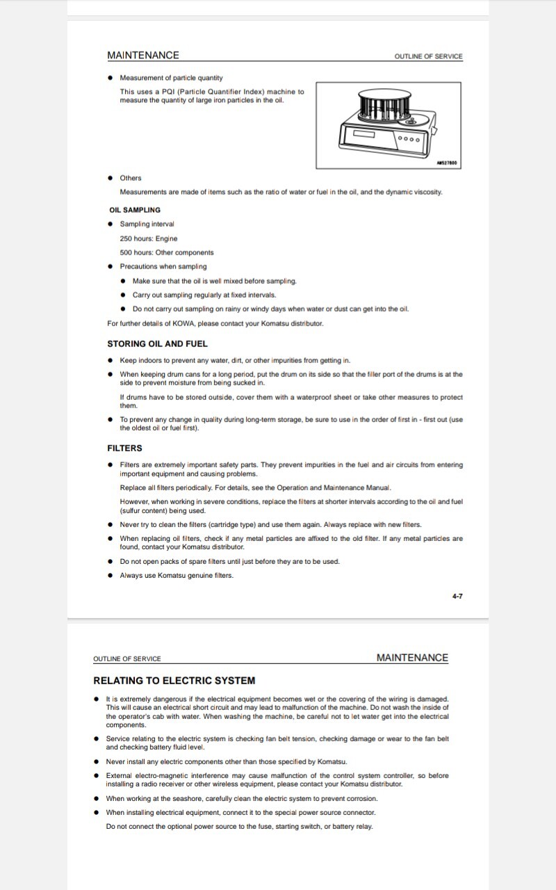 KOMATSU D31EX D37EX D39EX BULLDOZER OPERATION MAINTENANCE PDF MANUAL 258 Pgs