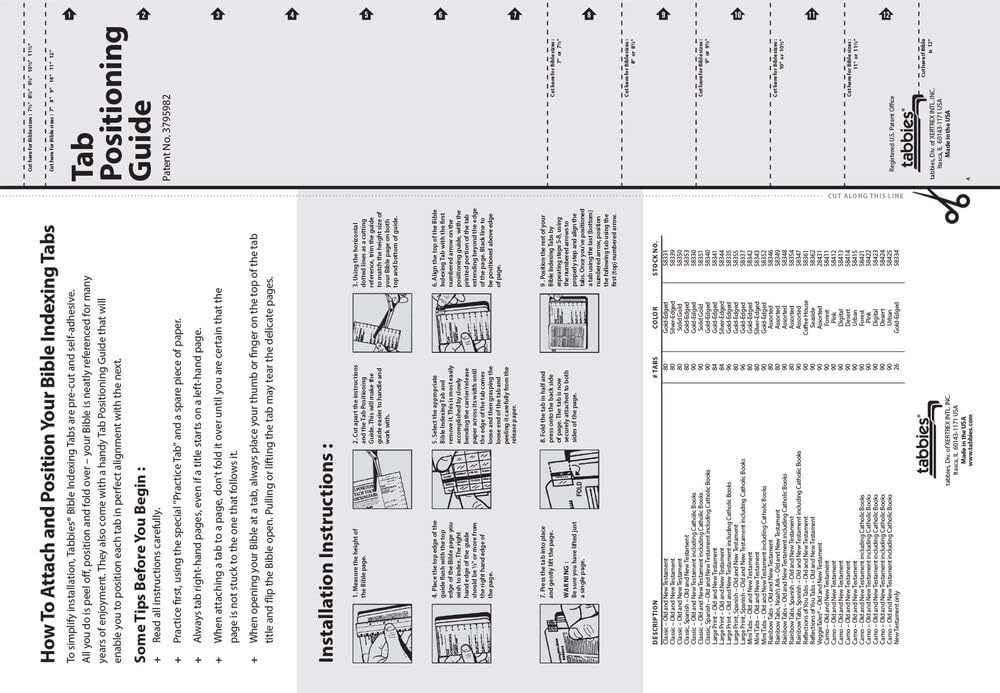 Large Print Bible Indexing Tabs – Silver: Bible Indexing Tabs