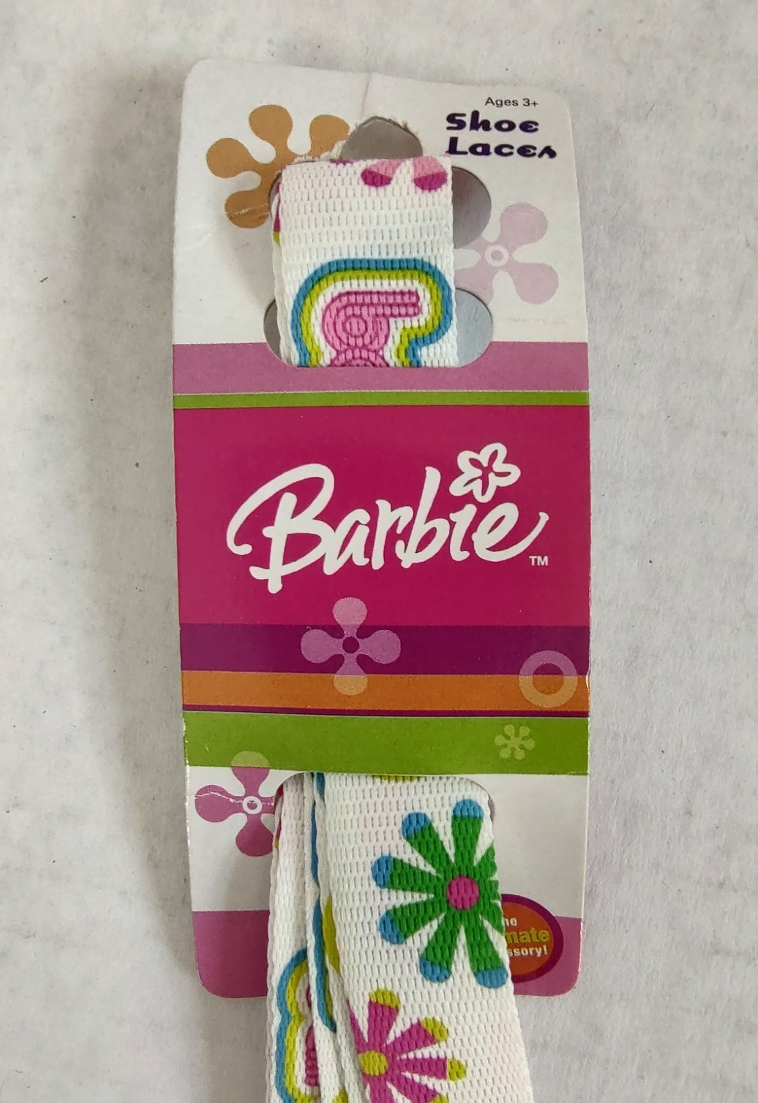Vintage Barbie Branded Shoelaces For Adults or Children New 2004 Rare Shoe Laces