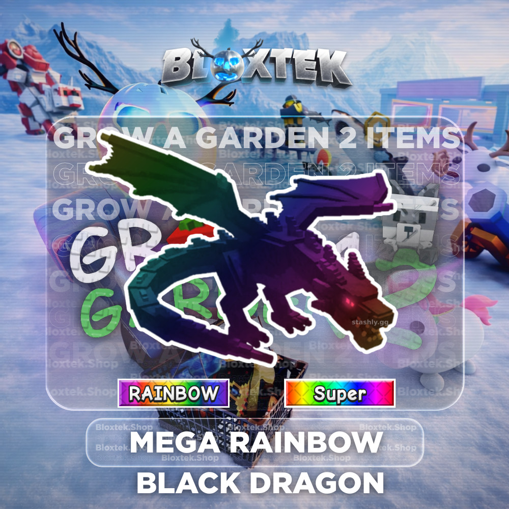 Mega Rainbow Black Dragon | GAG2 | Grow A Garden 2 | Mail Delivery 📬 Roblox