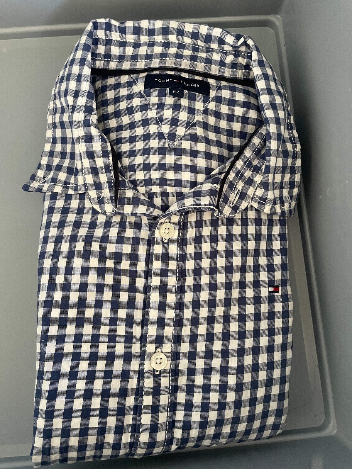 Tommy hilfiger kids button down shirt,Branded secondhand blouse 152, 12 year old