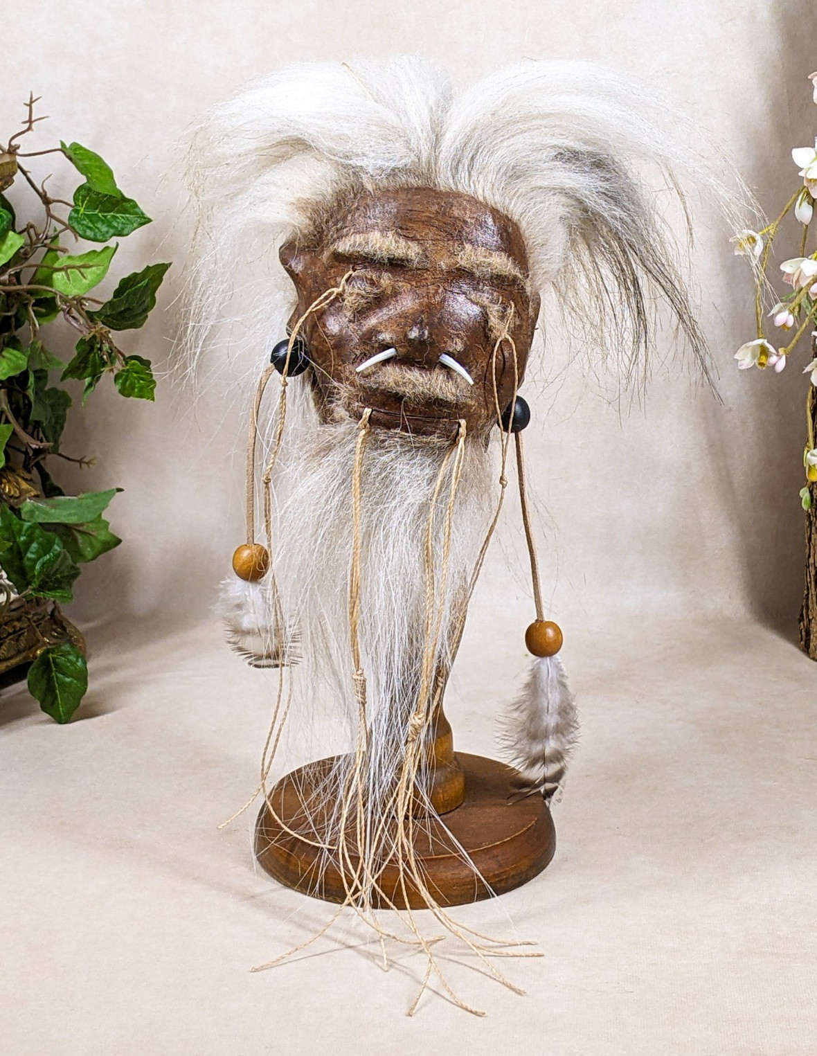 Shrunken Head reproduction Tsantsa by Local Tribesmen Oddities curiosities gif
