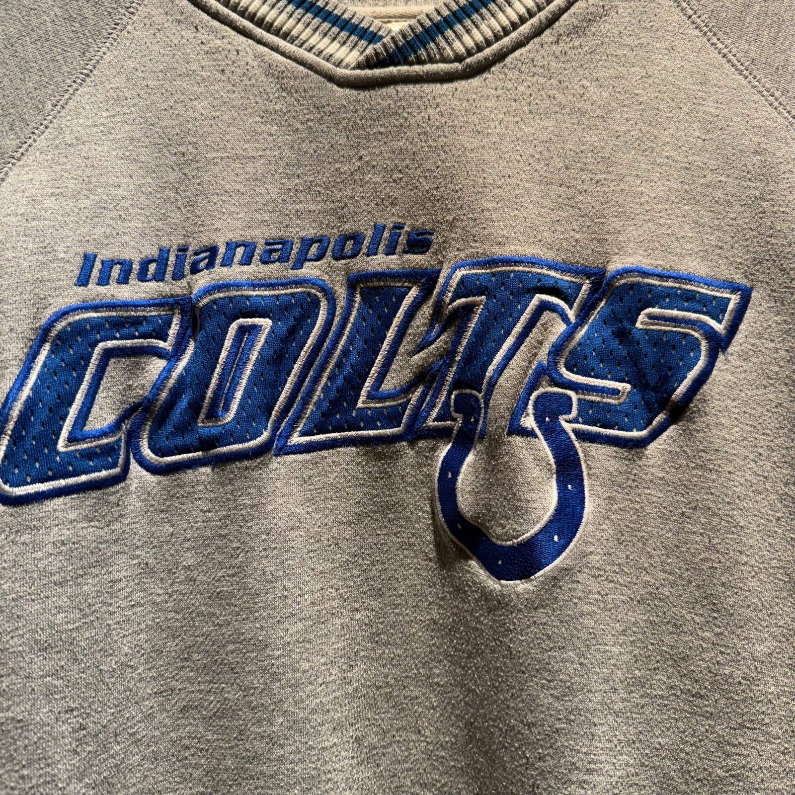 Vintage Lee Sport NFL Indianapolis Colts Crewneck Jersey Sweater: XL