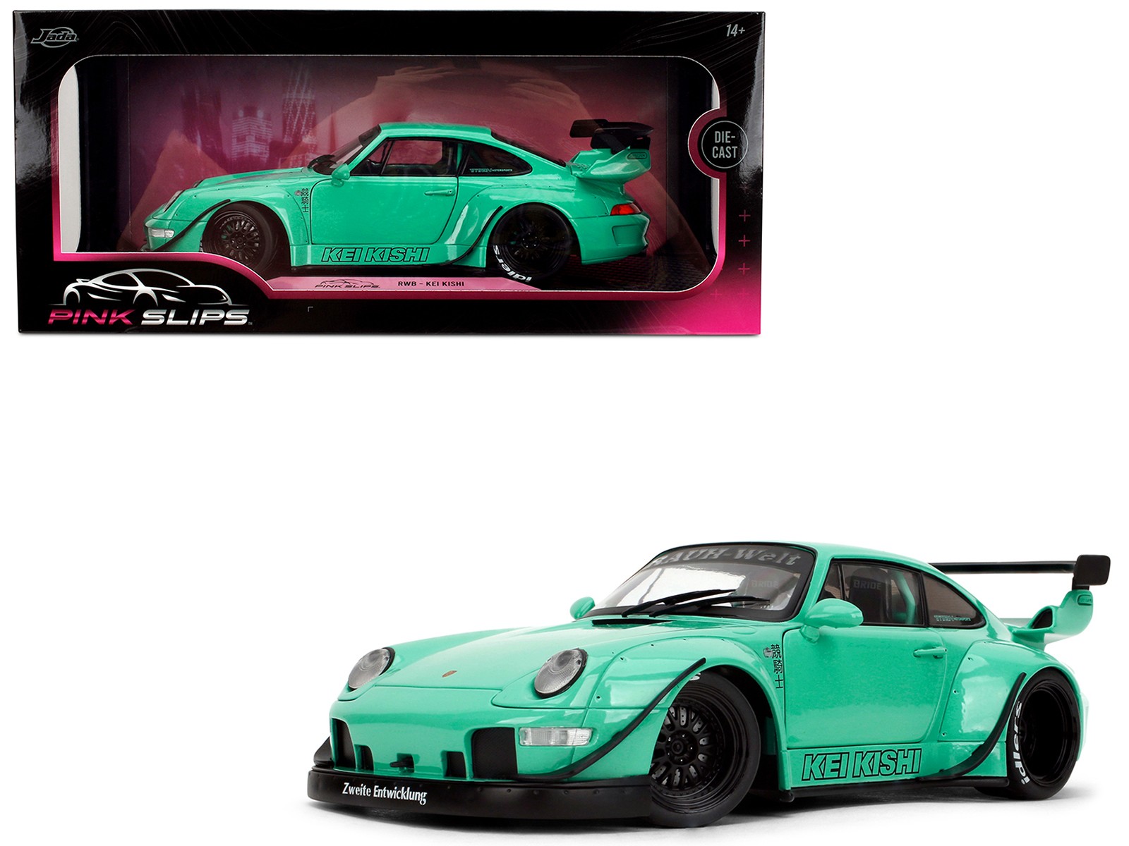 RWB Body Kit “Kei Kishi” Light Blue “Pink Slips” Series 1/18
