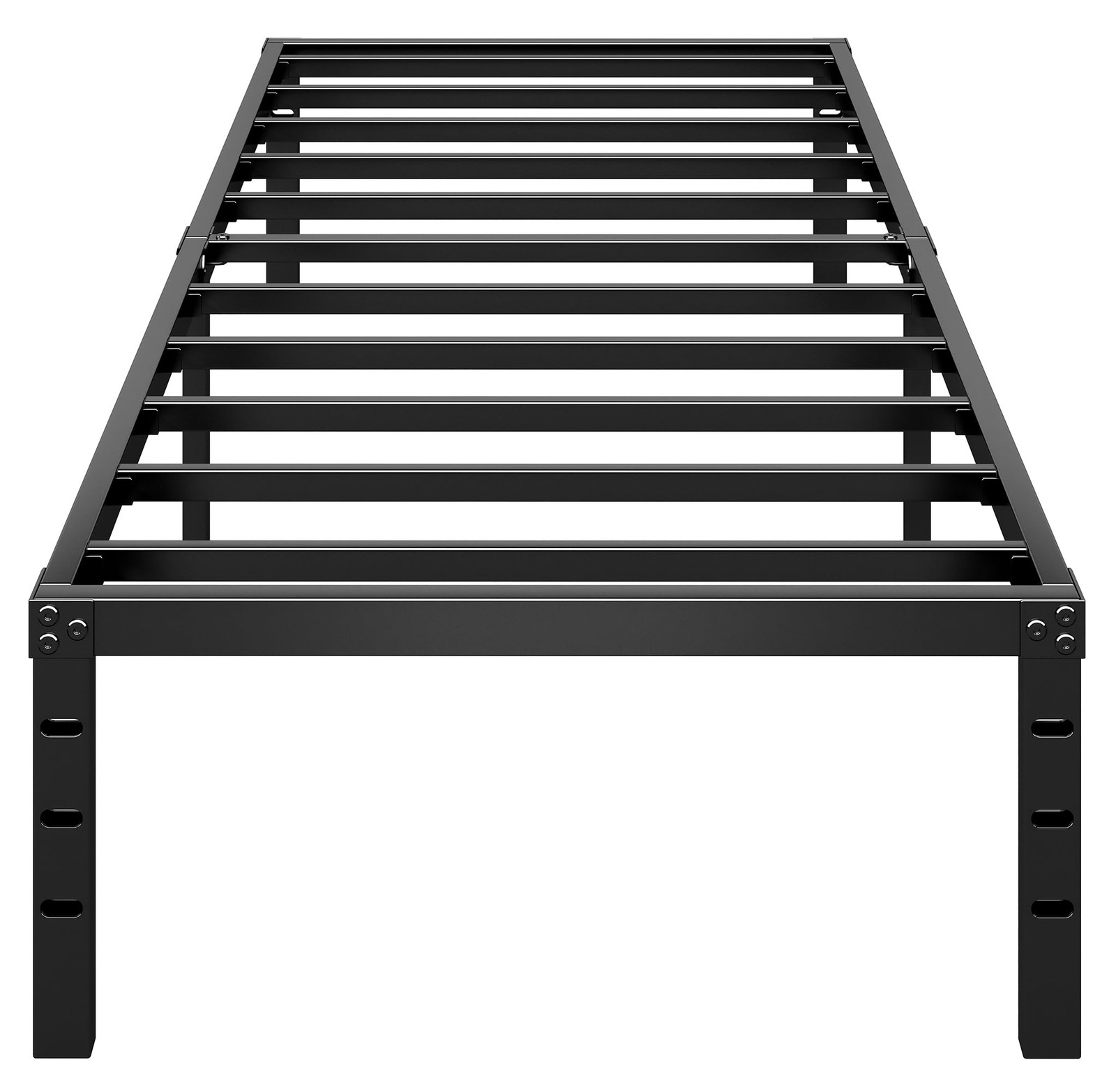 HLIPHA Metal Platform Bed Frame 16 Inch Tall,No Box Spring Twin, Black