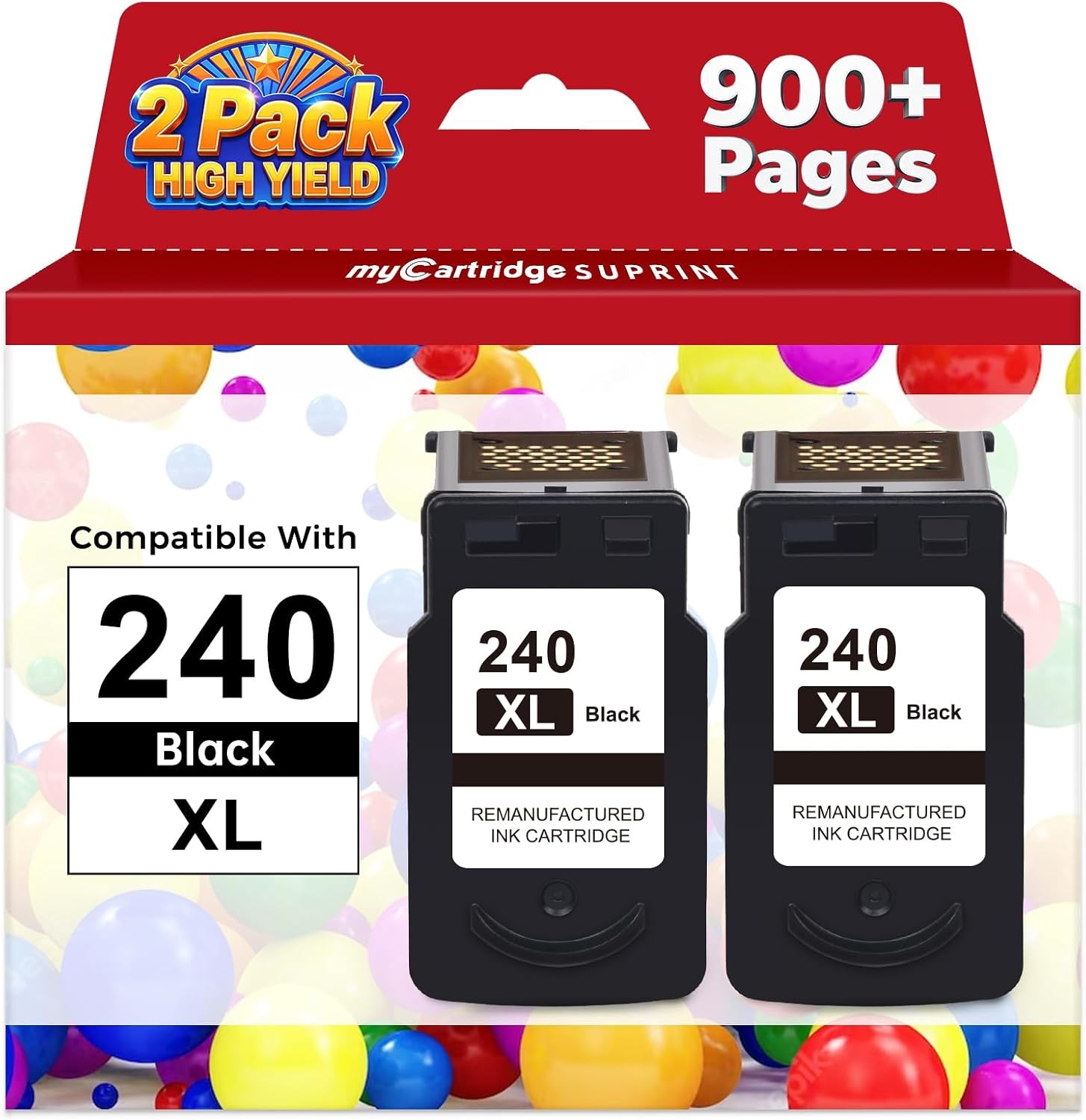 240XL Black Ink Cartridge Replacement for Canon 240xl 240 PG-240 XL PG240XL for