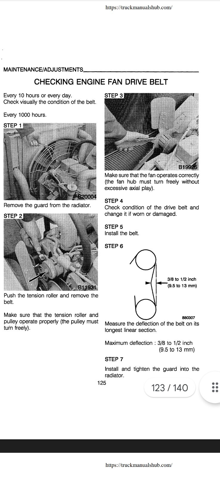 CASE 1088 LONG TRACK EXCAVATOR PDF Manual 140 page