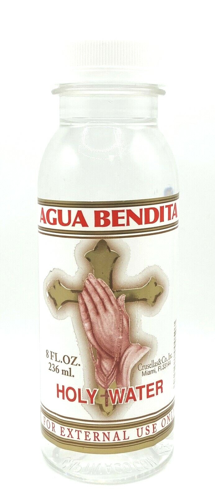 Crusellas Agua Bendita. Holy Water Religion Spiritual Cleansing (8 fl oz)