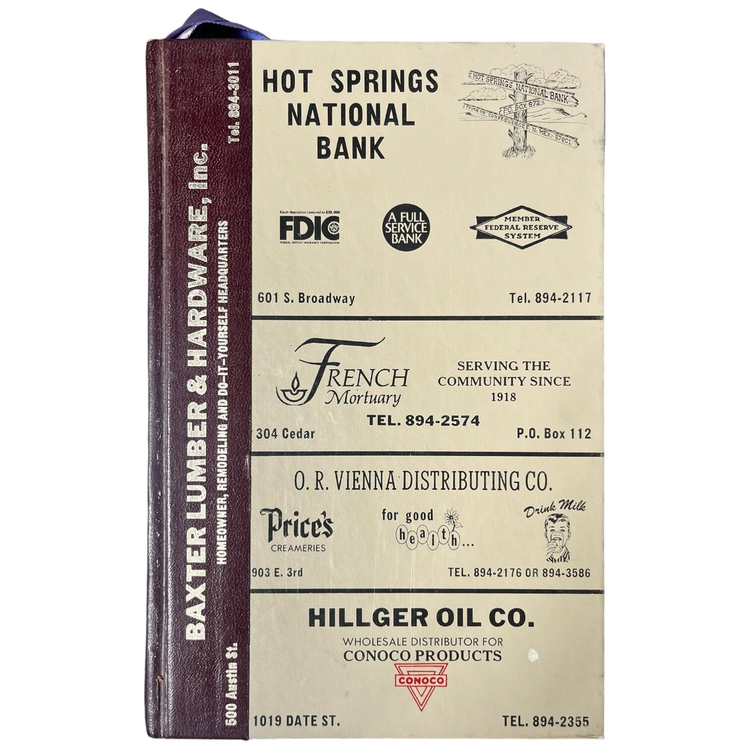 Vintage Telephone Polk’s Directory 1973 Truth Or Consequences New Mexico HC