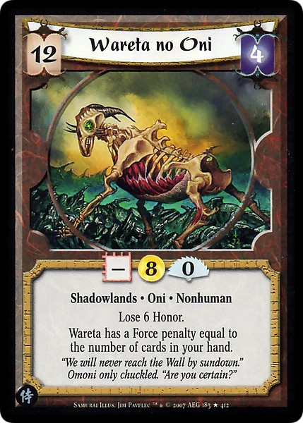Wareta no Oni Ungraded L5R: Samurai Edition