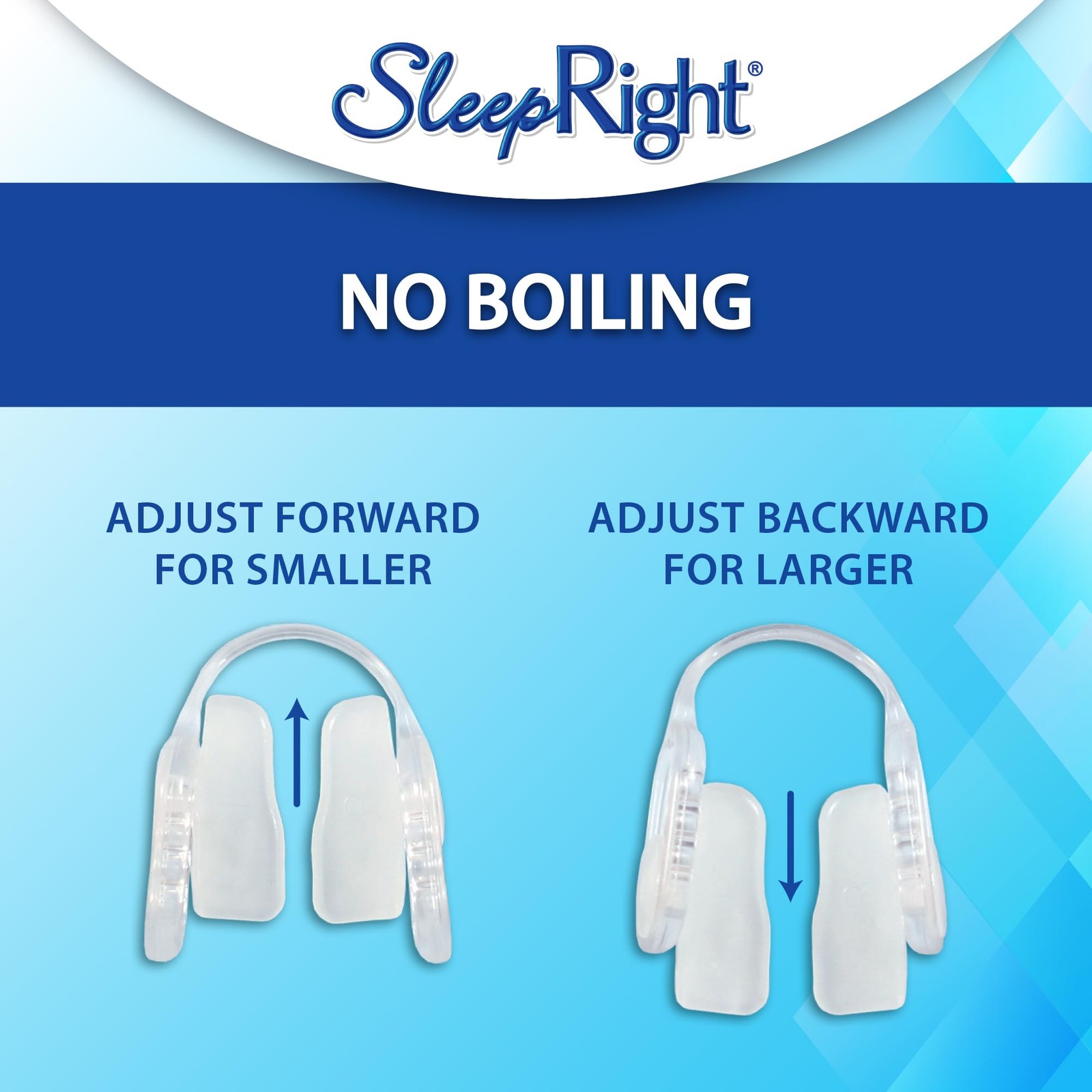 SleepRight Select-Comfort Night Guard – Dental Mouth 2 Piece Set, Clear