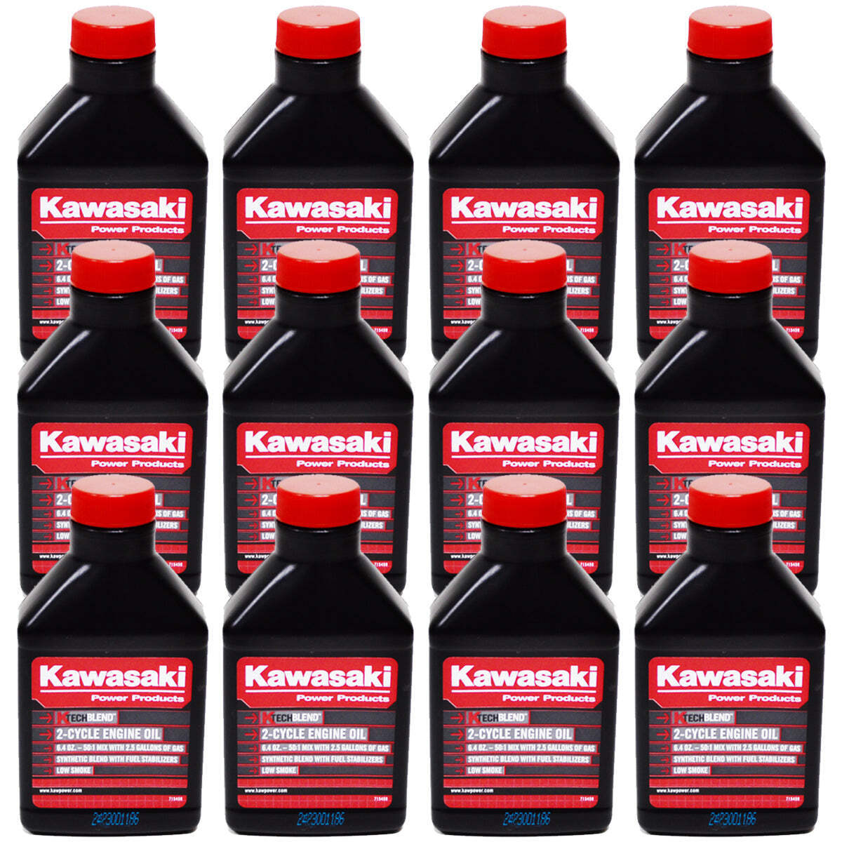 12PK Genuine OEM Kawasaki Engine Motor Oil 5.2oz 2-Cycle Mix 2 Gallon 99969-6083