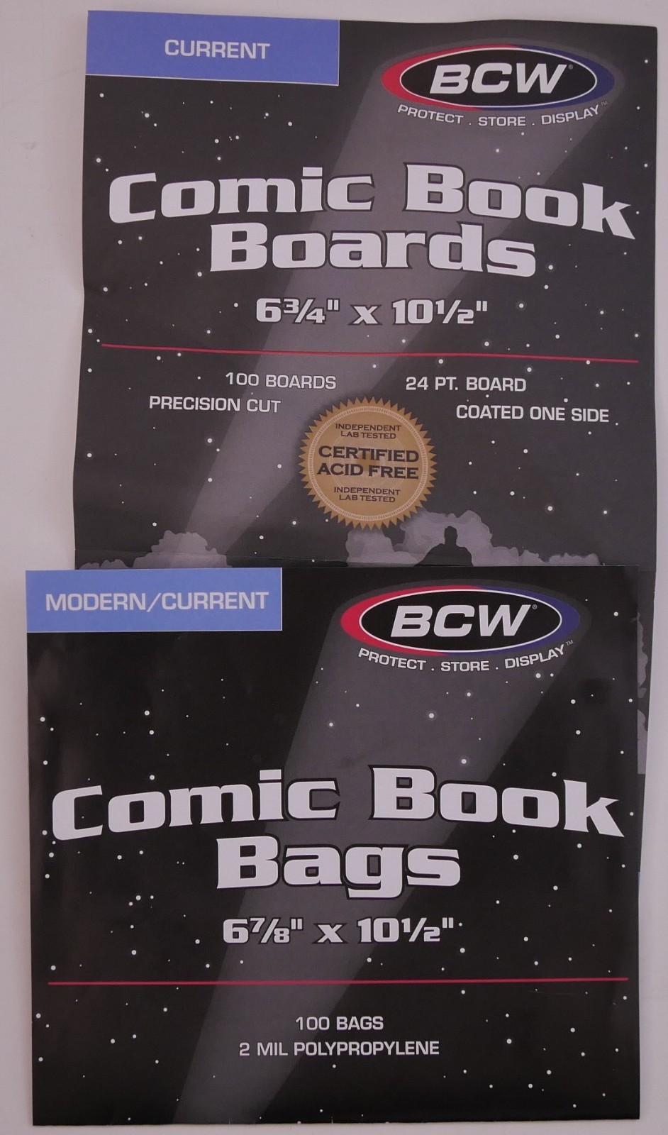 BCW Comic Book Bags & Boards 30 Pack Current Size Acid Free 24PT