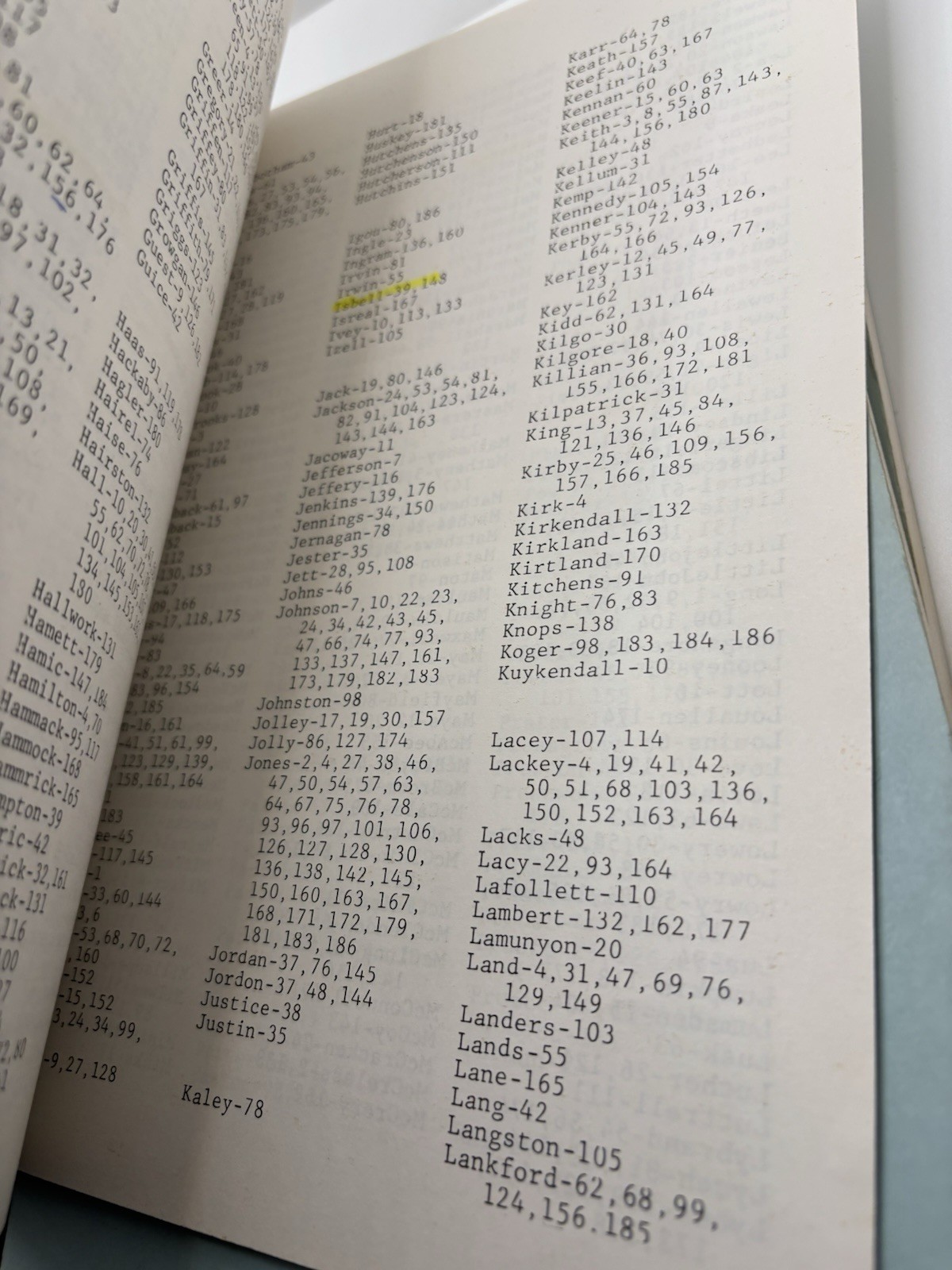 Index To Marriages 1836-1916 DeKalb County Alabama Vol 1-3 A-Z