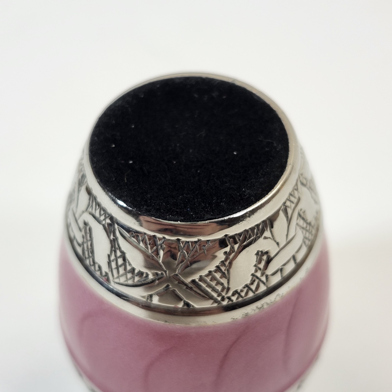 Pink Enamel Cremation Urn Stainless Steel Keepsake Memorial Small 2.5″ Pet