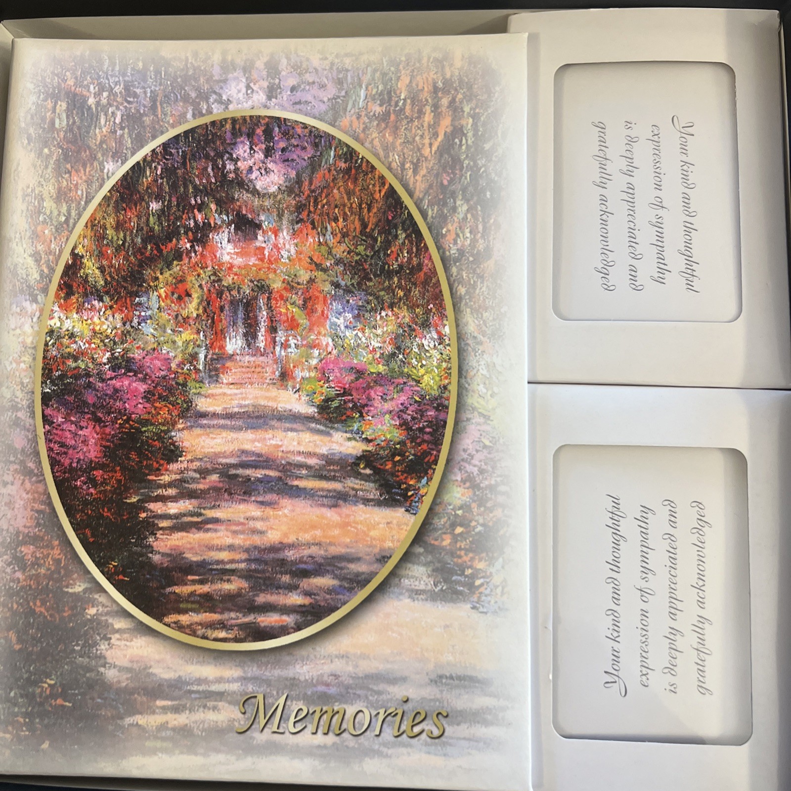 Funeral Guest Book Memories Cards W/ Envelope Box Set