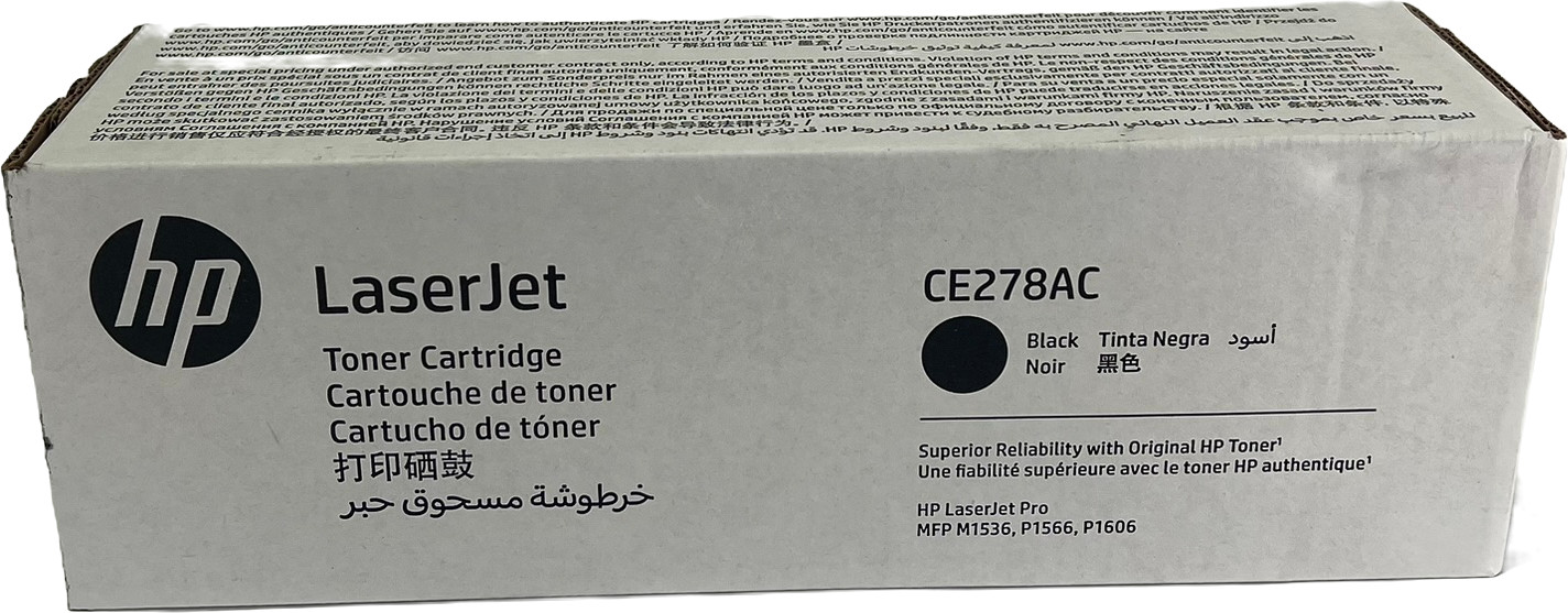 HP CE278AC LaserJet Toner Cartridge for M1536,P1566 Series, Black (AMX)